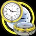 14 Inch Double Ring Neon Clock Yellow Outer White Inner