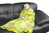 Character World Spongebob Squarepants Heads Sleeved Fleece Blanket