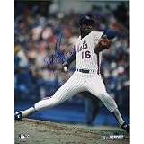 Steiner Sports MLB New York Mets Dwight "Doc" Gooden Pinstripe Jersey Pitching Vertical 16x20 Photograph with "84 Rookie of the Year" Inscription
