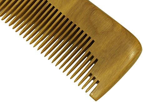 Pocket Comb, Beard Comb, Mustache Comb, Wooden Comb, Green Sandalwood Hair Comb (WC078)