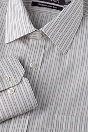 2 Longer Ultimate Non Iron Pure Cotton Textured Striped Shirt
