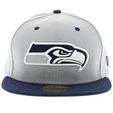 NFL Seattle Seahawks Two Tone 59Fifty Fitted Cap, Gray/Blue, 7 1/8 at Amazon.com