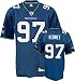 Patrick Kerney Youth Jersey: Reebok Blue Replica #97 Seattle Seahawks Jersey - Large (14-16)