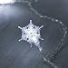 Battery Operated LED Fairy Lights, 10 Pure White Snowflakes by Lights4fun