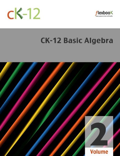 cheap CK-12 Basic Algebra, Volume 2 Of 2