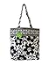 Vera Bradley Tote in Night & Day with Solid Black Interior