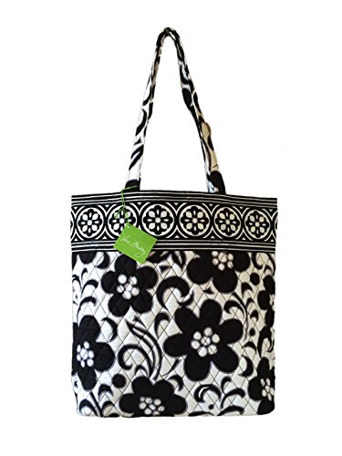 Vera Bradley Tote in Night & Day with Solid Black Interior
