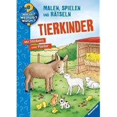 Tierkinder: Malen, spielen und r�tseln