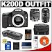 Pentax K200D Digital SLR Camera with Pentax SMC DA 18-55mm f/3.5-5.6 AL II Zoom + Tamron 70-300mm f/4-5.6 Di LD Macro Lens + Pentax D-BG3 Battery Grip + 4GB SD Card + Case + Cameta Bonus Accessory Kit