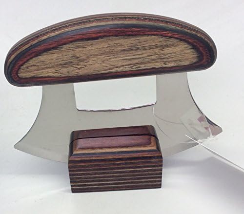 Made in Alaska Dymondwood Ulu Knife & Stand Exotic Naturals
