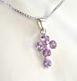 Birthstone June Alexandrite Hearts Sterling Cross Necklace, 18"