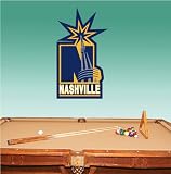 Nashville Predators Hockey Wall Decal 16" x 25"