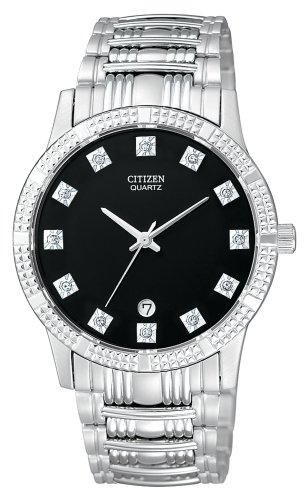 Citizen Mens BK2450-57G Diamond Steel Watch