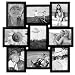 Black PUZZLE collage displays 9 5x7 photos - 5x7