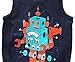 Fiream Toddler and Boys Comfort Cotton Cartoon Tank Tops by Brix