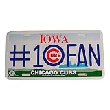 Chicago Cubs Iowa #1 Fan License Plate