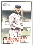 2010 Topps Heritage #407 Ty Cobb BT - Detroit Tigers (Baseball Thrills) (Baseball Cards)
