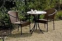 Grenoble 2 seater stone / weave / steel conservatory /garden furniture set