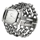 Geneva Platinum 3 Chain Band Antique Watch
