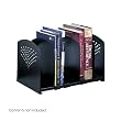 Safco Model 5-Section Adjustable Book Rack, Black (3116) Safco Model 5-Section Adjustable Book Rack, Black (3116)