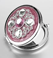 Enamel Diamanté Compact Mirror Enamel Diamanté Compact Mirror