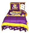 LSU - Comforter - Reversible Dark Design - SEC Conference