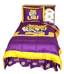 LSU - Comforter - Reversible Dark Design - SEC Conference