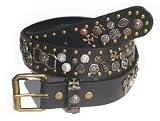 BeltsandStuds Goth Punk Ultimate Studded Snap on Belt