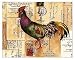 Rooster Postcard Wood Mounted Rubber Stamp