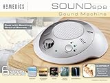 HoMedics SS-2000 Sound Spa Relaxation Sound Machine with 6 Nature Sounds, Silver