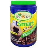 Fiber 35 FitSmart Chocolate Cream Shake 1.7lb powder by Renew Life Inc.