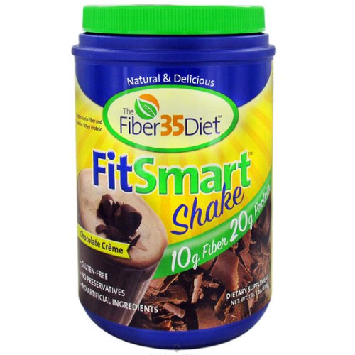 Fiber 35 FitSmart Chocolate Cream Shake 1.7lb powder by Renew Life Inc.