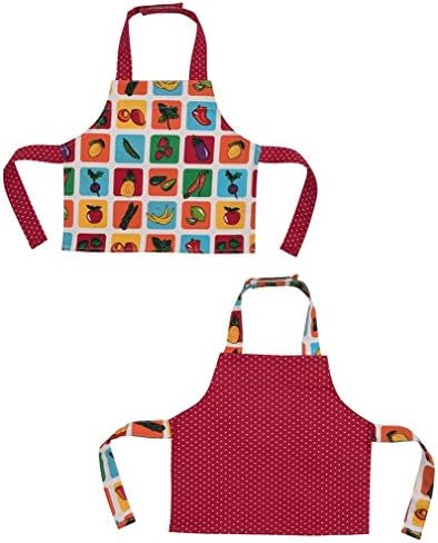 Handstand Kitchen 'Farmers Market' Set of 2 Apron-Style Baby Bibs