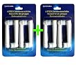 Lot 8 brosse brossettes compatible pour Braun Oral-B EB17 Flexisoft precision clean Jeco