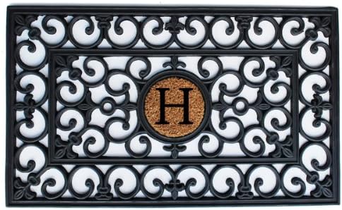 Calloway Mills 150011830H Rubber Monogram Doormat, 18" x 30" (Letter H)