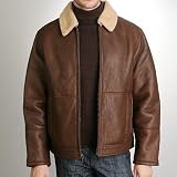 Men's Straight-Bottom Lamb Shearling Jacket