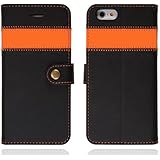 iPhone 6S Case, AceAbove iPhone 6S wallet case [Orange] - Premium PU Leather Wallet Cover