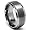 9MM High Polish / Matte Finish Men's Tungsten Ring Wedding Band Size 7