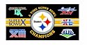 Pittsburgh Steelers 6X Super Bowl Champ Fiber Beach Towel