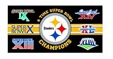 Pittsburgh Steelers 6X Super Bowl Champ Fiber Beach Towel