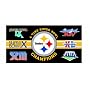 Pittsburgh Steelers 6X Super Bowl Champ Fiber Beach Towel