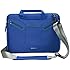 Evecase 12.5 ~ 13.3 inch Ultrabooks/ Laptop / NetBook/ MacBook Super Protection Sleeve Shoulder Bag / Multi-functional Briefcase Carrying Messenger Case Tote Bag w/ Handle and Shoulder Strap (Blue)