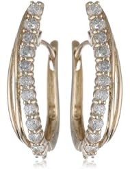 10K Gold Swarovski Elements Fancy Earrings