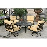 Alfresco Home Chateau Fire Pit Chat Set MaterialType - Sunbrella Canvas Spa
