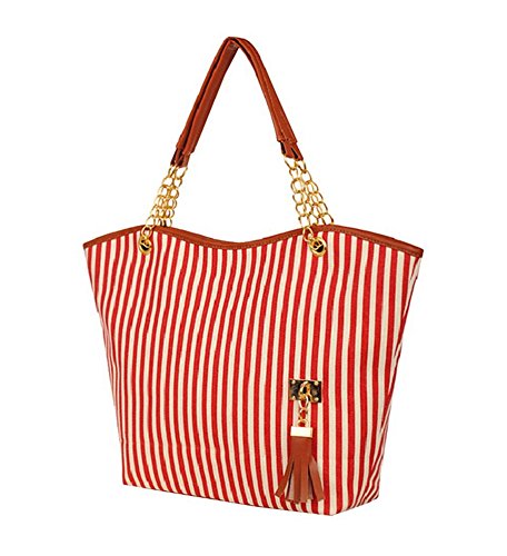 SaiDeng New Fashion Design Women Street Snap Candid Tote Single Shoulder Canvas Bag Handbag