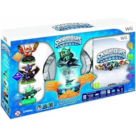 ACTIVISION Skylanders Starter Pack [WII] + Pack de 3 figurines Skylanders : Spyro's Adventure Drobot + Stump Smash + Flame Slinger (Action / Aventures pack bundle)