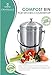 Compost Bin for Kitchen Countertop, Odor Suppressing Pail with Silicone Grip, Lifetime Warranty!