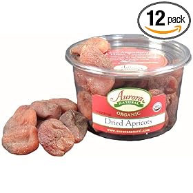 Aurora Products Inc. Apricots Organic, 11 Ounce Tub (Pack of 12)