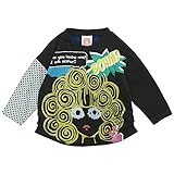【H28年春物】 SCOLAR(スカラ) 天竺脇裾タック入り長袖Tシャツ 90cm/クロ NO.CH-16SP-SC05