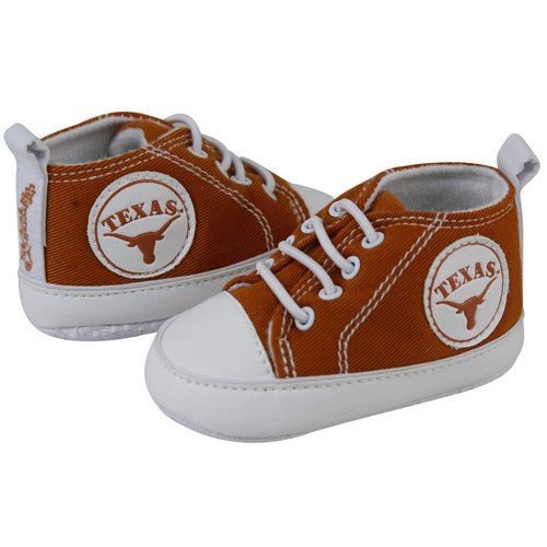 Texas Longhorns Infant Burnt Orange Blue Crawler Sneakers (0-3 Months)